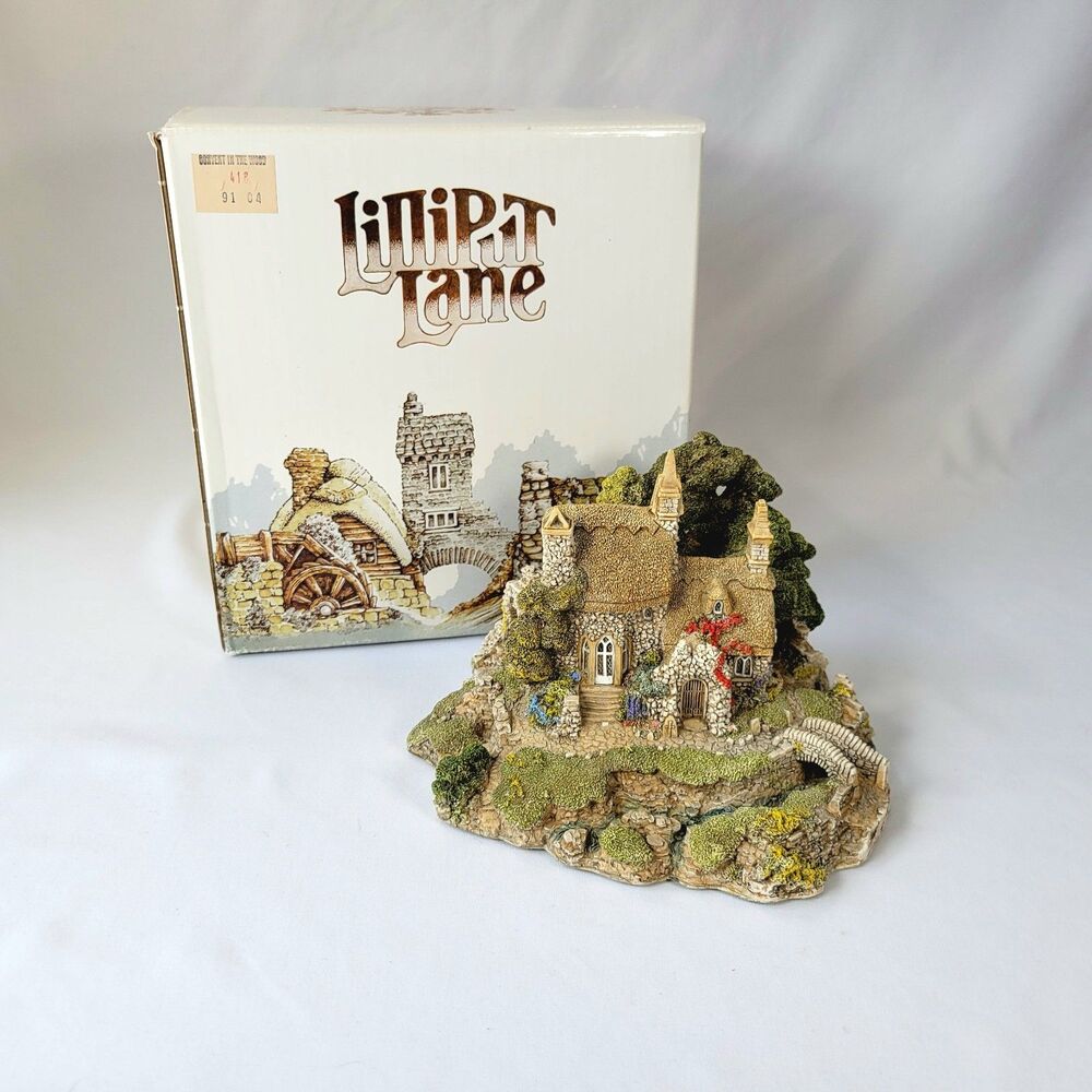 Lilliput Lane Convent In The Woods Vintage 1990 Cottage Fairy House Figurine